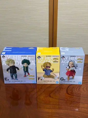 제일복권 나의 히어로 아카데미아 MASTERLISE 피규어 3체 세트