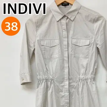 INDIVI 원피스 셔츠 원피스 캐주얼 38 [ CT1861 ]