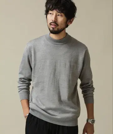 나노 유니버스 모크넥 니트 M 사이즈 그레이