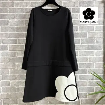 MARY QUANT 블랙 긴팔 A라인 원피스