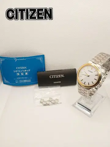 CITIZEN 쿼츠 손목시계 실버 골드