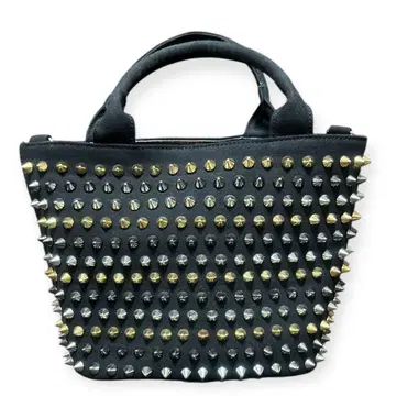 스터드 블랙 / 카모플라쥬 핸드백