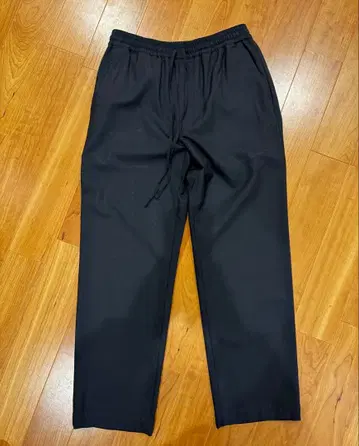 당일 발송 마카웨어 100% 울 이지 팬츠 블랙 S 사이즈