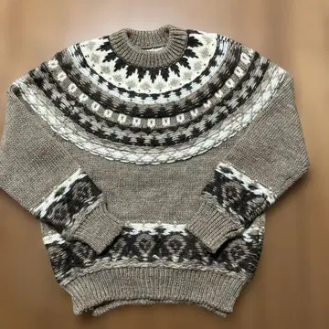 JANE SMITH 노르딕 무늬 스웨터 36