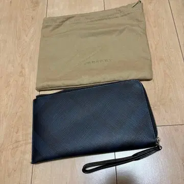 네이비 가죽 지갑 카드 케이스 수납 봉투 포함
