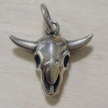 SWC 실버 925 스컬 버팔로 펜던트