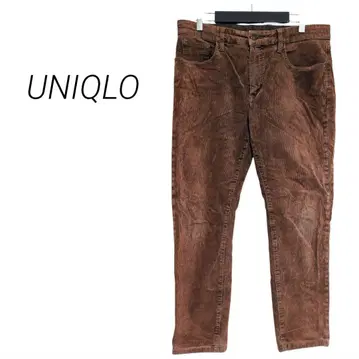 [ 유니클로 ] 울트라 스트레치 코듀로이 스키니 핏 진즈 브라운
