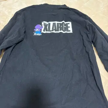XLARGE 블랙 롱 슬리브 T셔츠