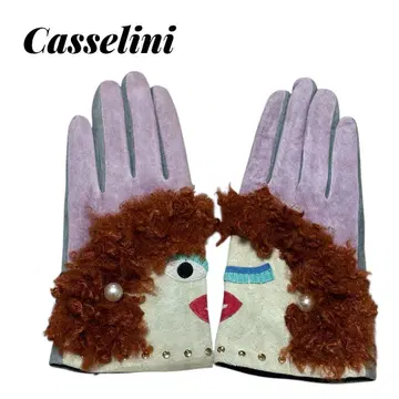 새상품급 Casselini / 캐세리니 파마 레이디 그로브 장갑 돈피