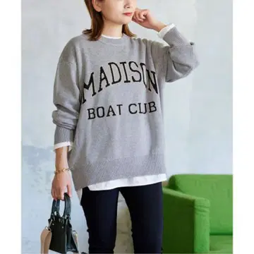 저널 스탠다드 빅 로고 니트