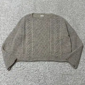 Sisam 시삼 공방 아란 풀오버 울 네팔 베이지 케이블