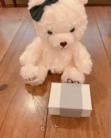 THE KISS 실버925 목걸이 봉제 인형