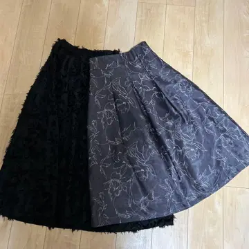 플레어 롱 스커트 세트