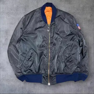 MA-1 플라이트 자켓 블랙/아메카지/군용품