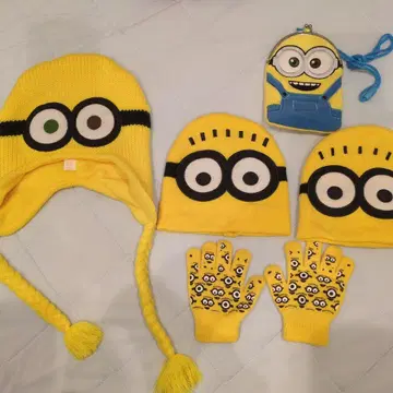미니언 모자 세트
