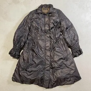 선착순 듀얼뷰 롱 다운 자켓 L 사이즈 브라운