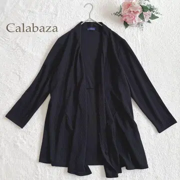 카라바사 긴팔 리브 가디건 블랙 겉옷 아름다운 실루엣 M~L