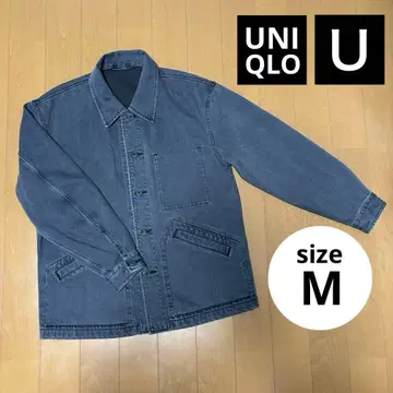 UNIQLO U 오버 사이즈 컬러 데님 자켓 M GRAY