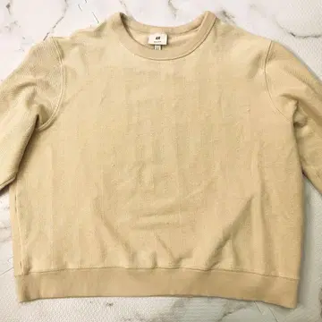 H&M 헤링본 무늬 레귤러 핏 맨투맨