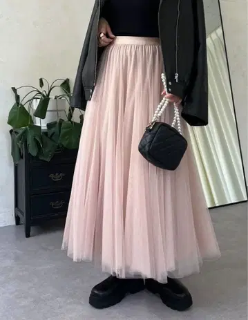 신상 프로즈 베일 튤 볼륨 스커트