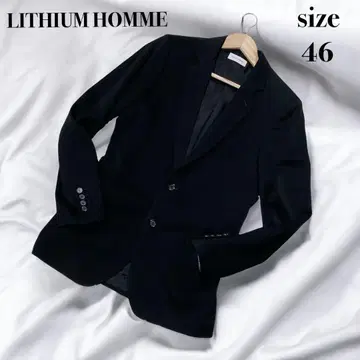 [ 새상품급 ] LITHIUM HOMME 리튬 옴 테일러드 자켓 블랙