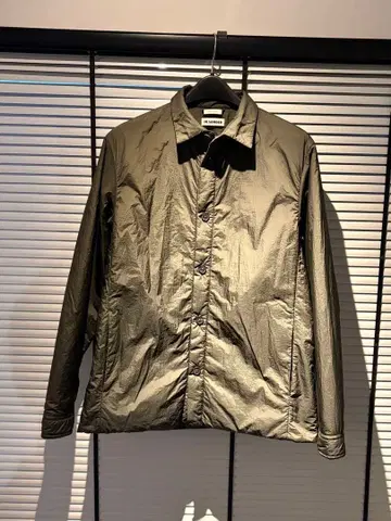 질샌더 퍼 오버 셔츠 패딩 자켓