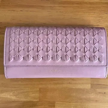 SERAPIAN 더스티 핑크 장지갑 뜨개질 디자인