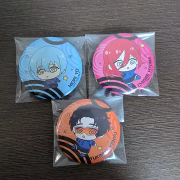 블루 록 치기리 효마, 히오리 요, 유키미야 켄유 유라린 캔 배지 세트