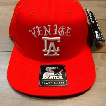 Starter VENICE CA 메쉬 캡 레드