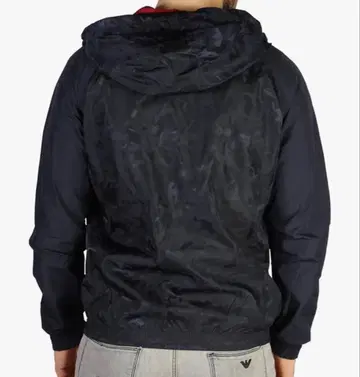 엠포리오 아르마니 카모 패턴 네이비 나일론 자켓