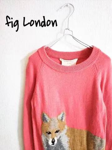 D221899 fig London 아기 여우 크루 니트 풀오버