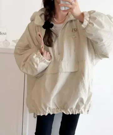 Java 콜라보 충전솜 안감 퀼팅 빅 풀오버