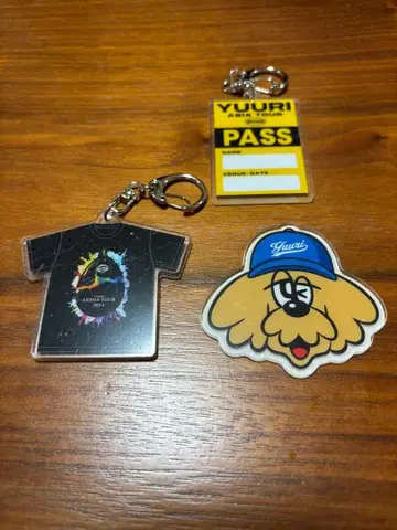 유리 키링 아크릴 스티커 세트