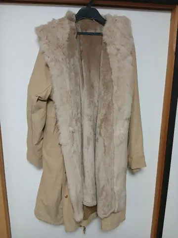 style zampa 후드 부착 모즈 코트