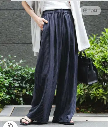 택 포함 새상품 URBAN RESEARCH 턱 개더 스트레이트 팬츠