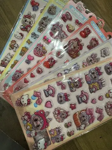 새상품 LABUBU 씰 물 씰 모자 꽁지 드롭 씰 씰북