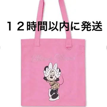 아베일 avail 미니 마우스 레오파드 무늬 토트백 핑크 레오파드