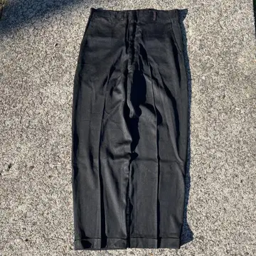 50s 60s 블랙 레이온 개버딘 슬랙스 빈티지 블랙