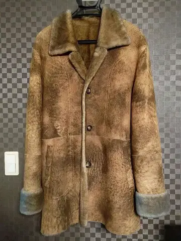 니치와사 제조 램 가죽 무스탕 자켓 3L