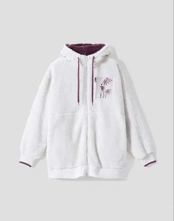 마계의 오지기소 보아 플리스 지퍼 후드티 유유백서