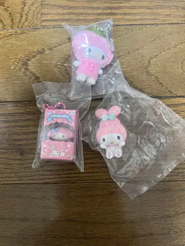 마이멜로디 스트랩 3개 세트 [치비토모 사쿠라모치]