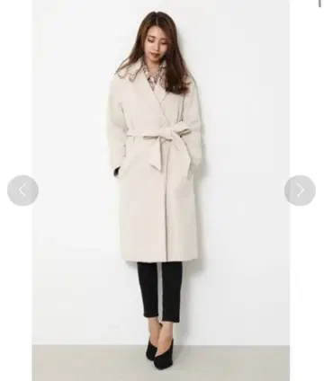 리엔다 더블 리본 테일러 코트 S