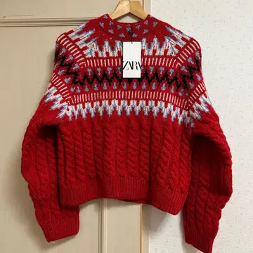 [ 새상품 ] ZARA 노르딕 스웨터 페어아일 패턴 1