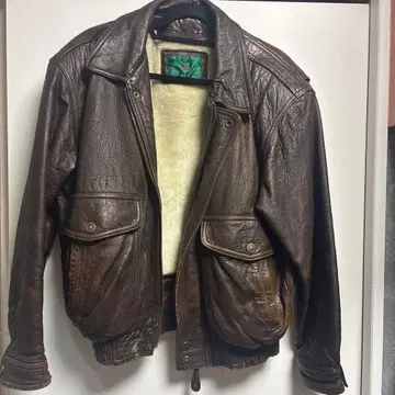 Turkey Bear 가죽 아우터 브라운 빈티지