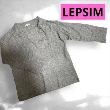 새상품급 LEPSIM 그레이 V넥 니트 F 사이즈 렙심 스웨터