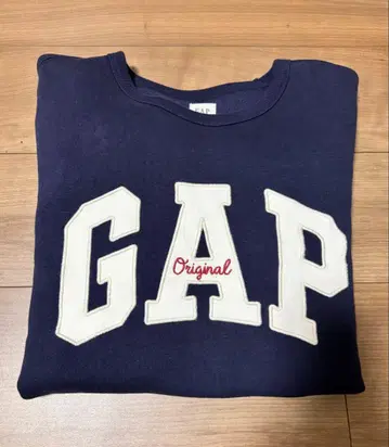 GAP 오리지널 로고 맨투맨 M 네이비