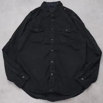 타미힐피거 무지 셔츠 포켓 블랙 구제 의류 L 블랙 14148