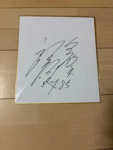 한신 타이거즈 후쿠하라 시노부 친필 사인 아트 A4 사이즈