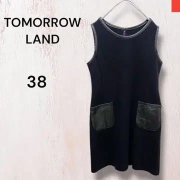 TOMORROW LAND 투모로우랜드 울 양가죽 오버롤 스커트