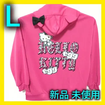 [ 새상품 ] 산리오 키티 저지 여성용 egg 한정품 L 후드티